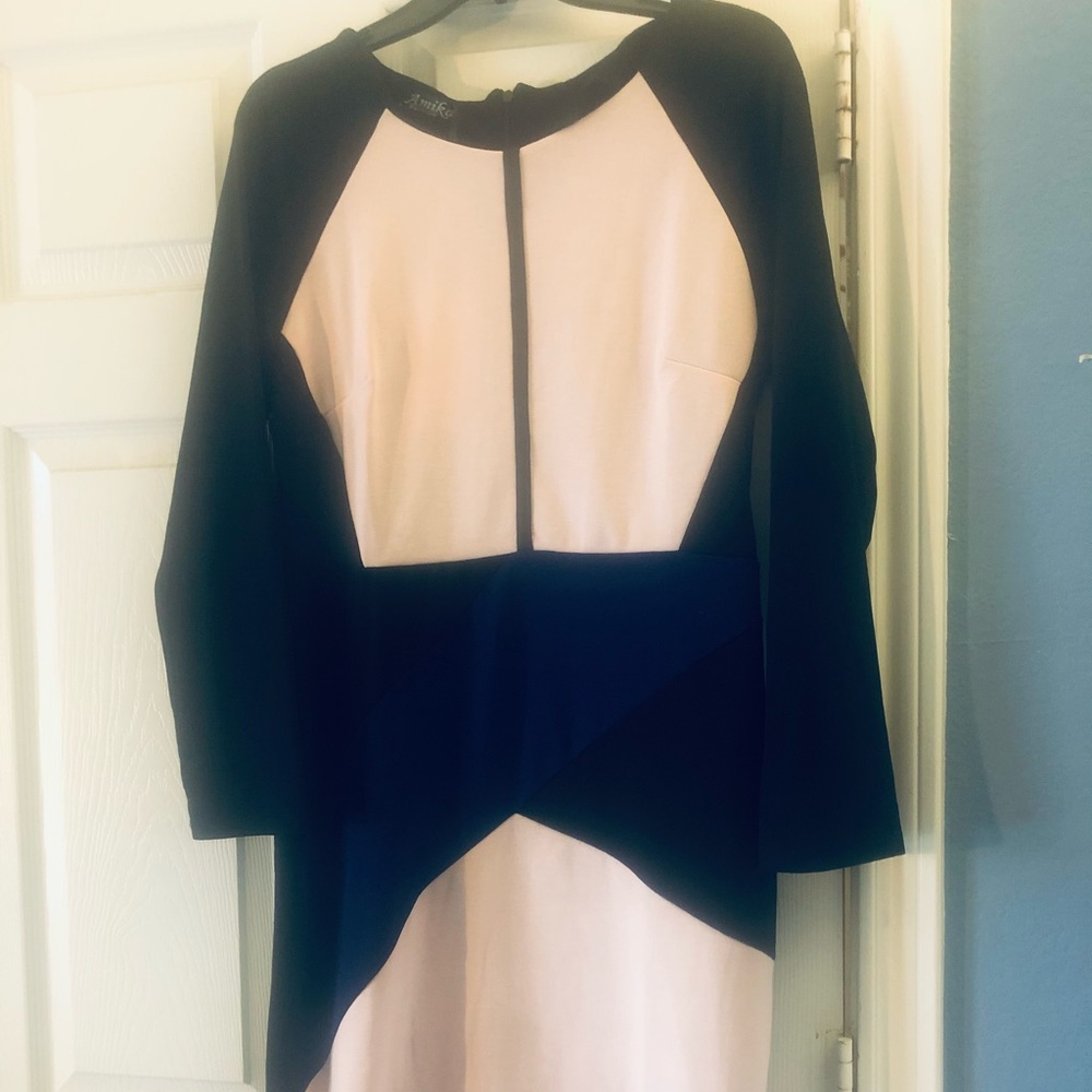 XL Color Block Dress Geometric Bodycon NWT